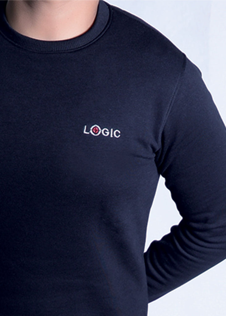 Black Sweatshirt - Embroidered logo