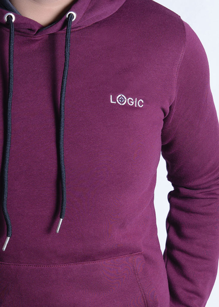 Maroon Hoodie - Embroidered logo