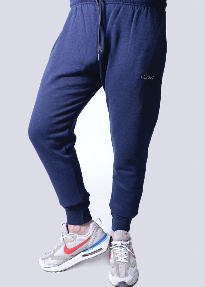 Navy Trouser - Embroidered logo