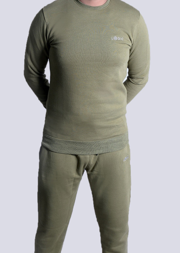 OLIVE COZY DUO - SWEAT SHIRT - TROUSER