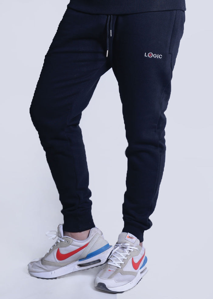 Black Trouser - Embroidered logo