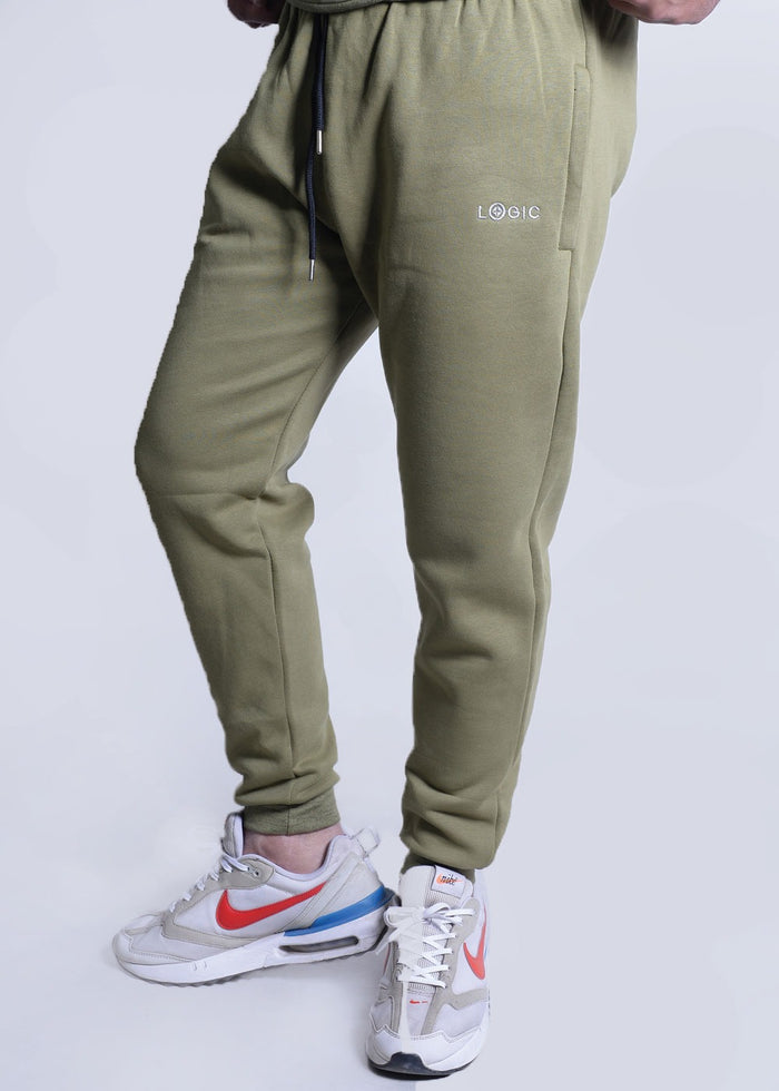 Olive Trouser - Embroidered logo