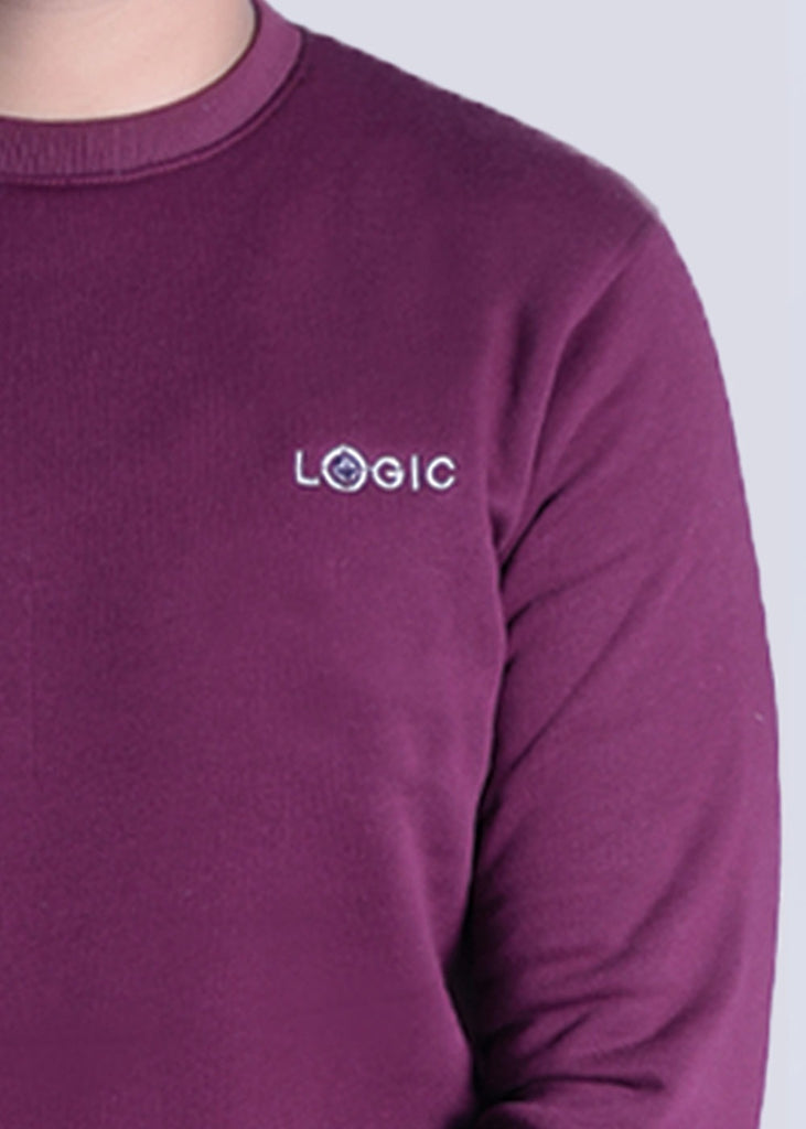 Maroon Sweatshirt - Embroidered logo