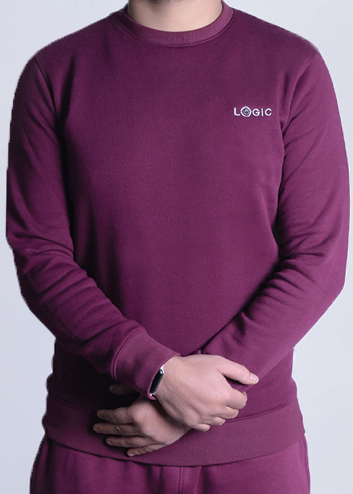 Maroon Sweatshirt - Embroidered logo